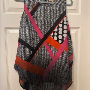 Gibson Latimer High Low Skirt - Black, Pink, Orange